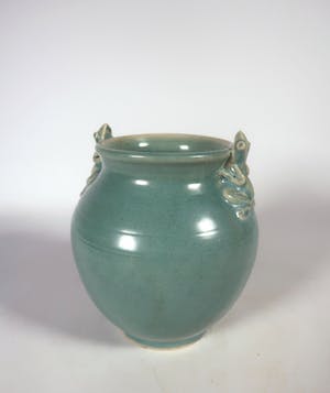 Marijke de Kler-Vermeulen - Aardewerk, Pot met kikkers kopen? Bied vanaf 1!