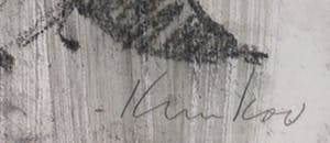 Knikov - Pastel, houtskool en acryl op papier, Zonder titel - Ingelijst (Zeer groot) kopen? Bied vanaf 150!