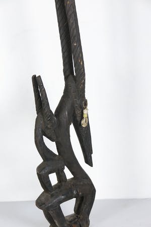 Bamana - Ciawara antilope opzetmasker met pluimen en kauri's (zeldzaam) kopen? Bied vanaf 1!