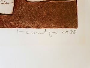 Jan Montyn - Hollands Landschap - ets - 1988 - 200 ex. kopen? Bied vanaf 1!