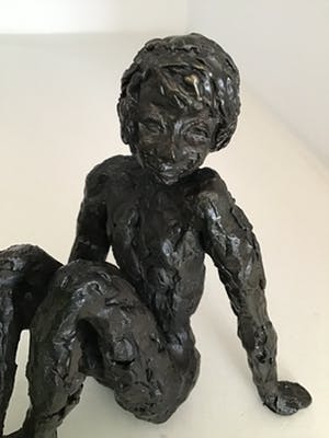 Astrid Veldhuyzen-Koppen - Sculptuur “ In gedachten “ kopen? Bied vanaf 40!