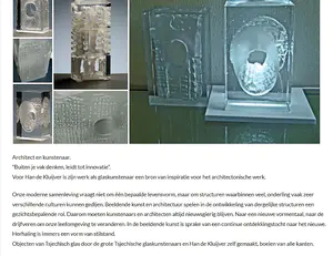 Novy Bor - Han de Kluijver - Glaskunstbeurs jaarobject 2014 getiteld Het zichtbare teken kopen? Bied vanaf 100!