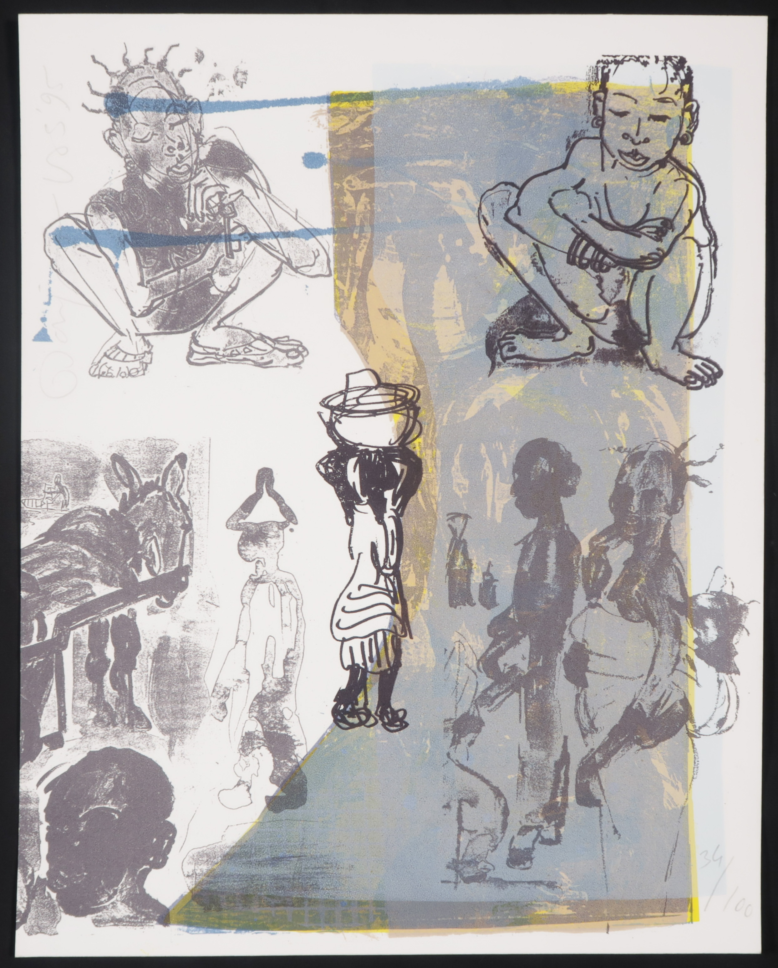 Darja Vos - Zeefdruk, Zonder titel kopen? Bied vanaf 1!