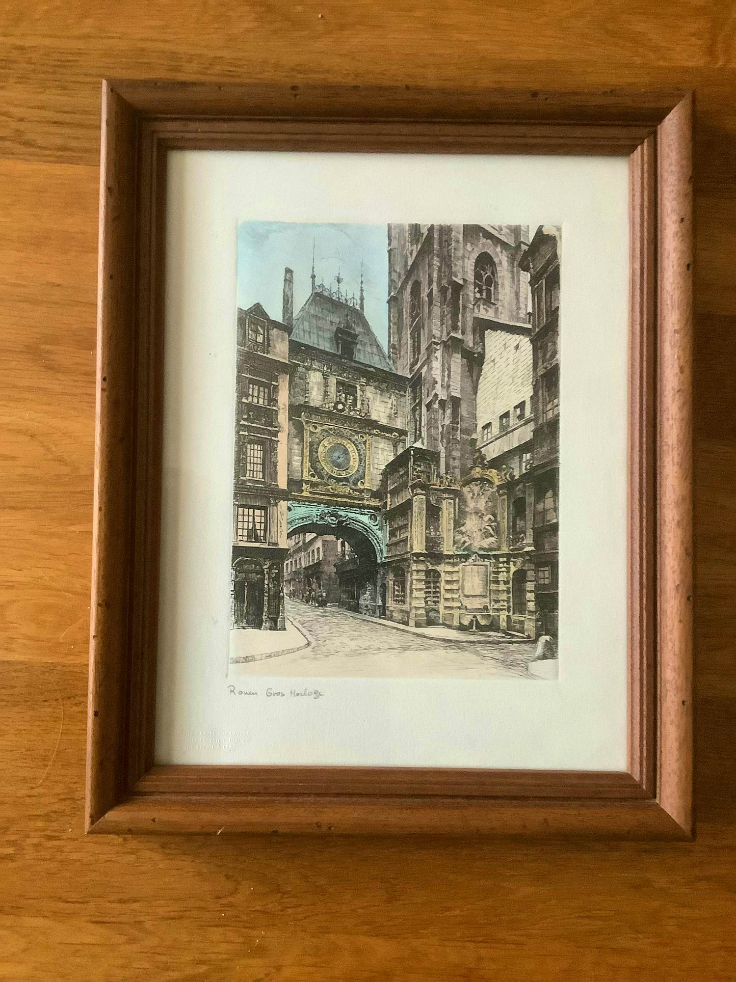 Leopold Robin - Rouen gros horloge - prachtige gravure kopen? Bied vanaf 35!