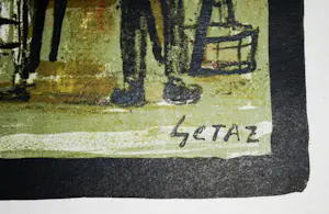 Jean-Louis Getaz - "Pays d'Enhaut, le chalet" - kleurenlitho - Zwitserland Schweiz kopen? Bied vanaf 75!