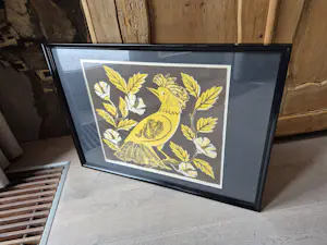 Jeanne Bieruma Oosting - houtsnede - tropische vogel - gesigneerd r.o. kopen? Bied vanaf 395!