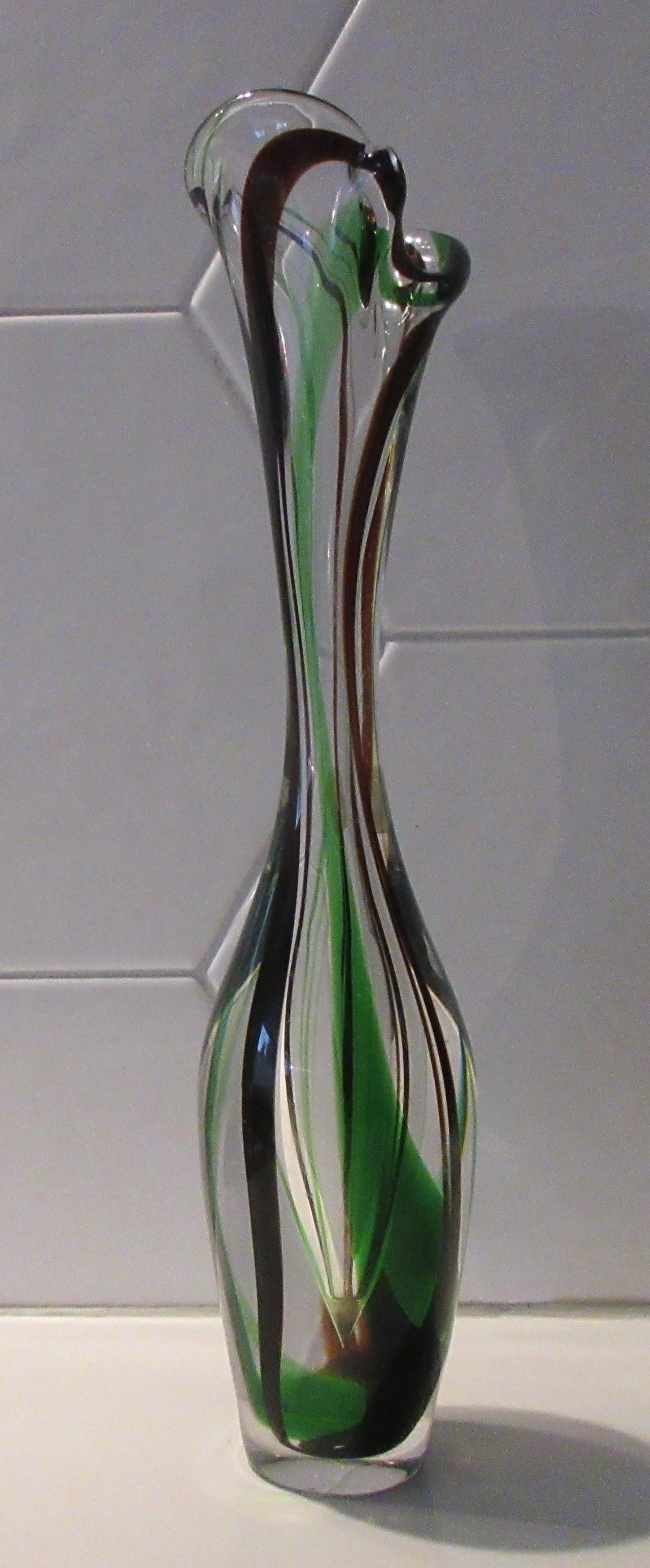 Max Verboeket - voor de Kristalunie Maastricht - Mooie ranke Kristaluniek vaas model A9 kopen? Bied vanaf 42!