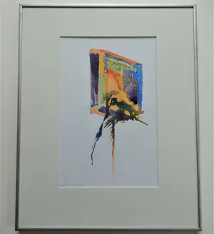 Gerard Marchee - Abstracte aquarel kopen? Bied vanaf 32!