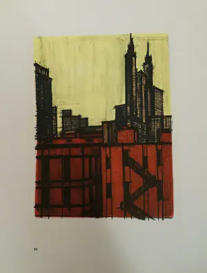 Bernard Buffet - New York VII, 1965. Lithografie. kopen? Bied vanaf 25!