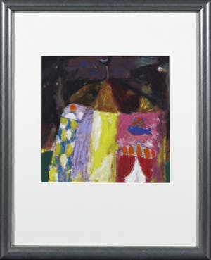 Eugene Brands - Zeefdruk, Circustent - Ingelijst kopen? Bied vanaf 200!