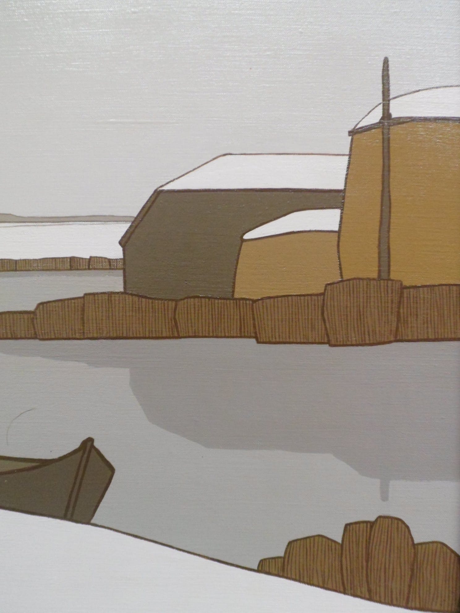 Klaas Bernink - 1913-1996 - Winter in Giethoorn. kopen? Bied vanaf 995!
