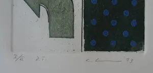 Thomas Ankum - Zonder Titel, ets, oplage 2 ex., 1993 gesigneerd/genummerd, mint kaufen? Bieten Sie von 55!