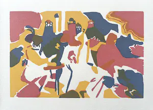 AcheterWassily Kandinsky - Orientalisches. Original-Farbholzschnitt 1913, Roethel 106? Enchérissez de 100!