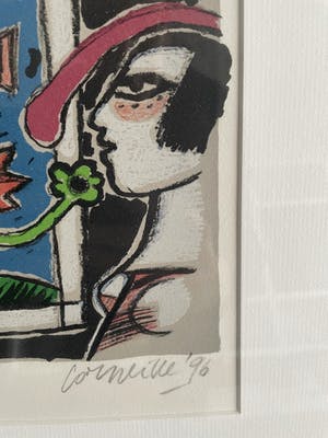 Corneille - Mooie kleurrijke zeefdruk uit 1996 kopen? Bied vanaf 225!