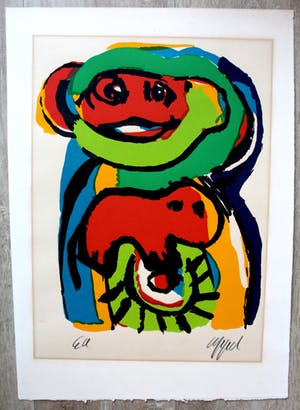 Karel Appel - Zeefdruk kopen? Bied vanaf 395!