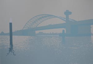 Clemens Zijlmans - Van Brienenoordbrug - zeefdruk - gesigneerd - nr 3 van 10 kopen? Bied vanaf 1!