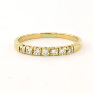 18k geelgouden ring met briljant geslepen diamant tot. 0.24ct – F/G - VS/SI kaufen? Bieten Sie von 210!