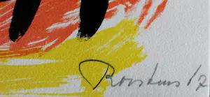 Anton Rooskens - litho; compositie - 1967 kopen? Bied vanaf 275!