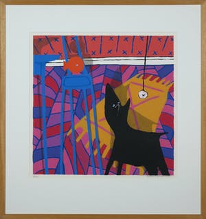 Peter Bastiaanssen - Zeefdruk, Zonder titel - Ingelijst kopen? Bied vanaf 80!