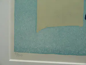 Wil Klaassen - Ingelijste zeefdruk , Abstracte voorstelling – Lijst, 78 x 87 cm kopen? Bied vanaf 1!