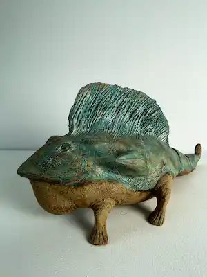 Adriana Baarspul - Grote groene draak (ook wel "fabeldier" genoemd) vendu pour 300€ !