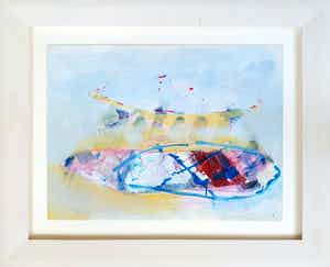 Piet Warffemius - Acryl op papier (1983) - Ingelijst verkocht voor € 220!