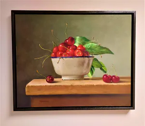 Hans Habraken - Emaillen schaal met kersen kopen? Bied vanaf 525!