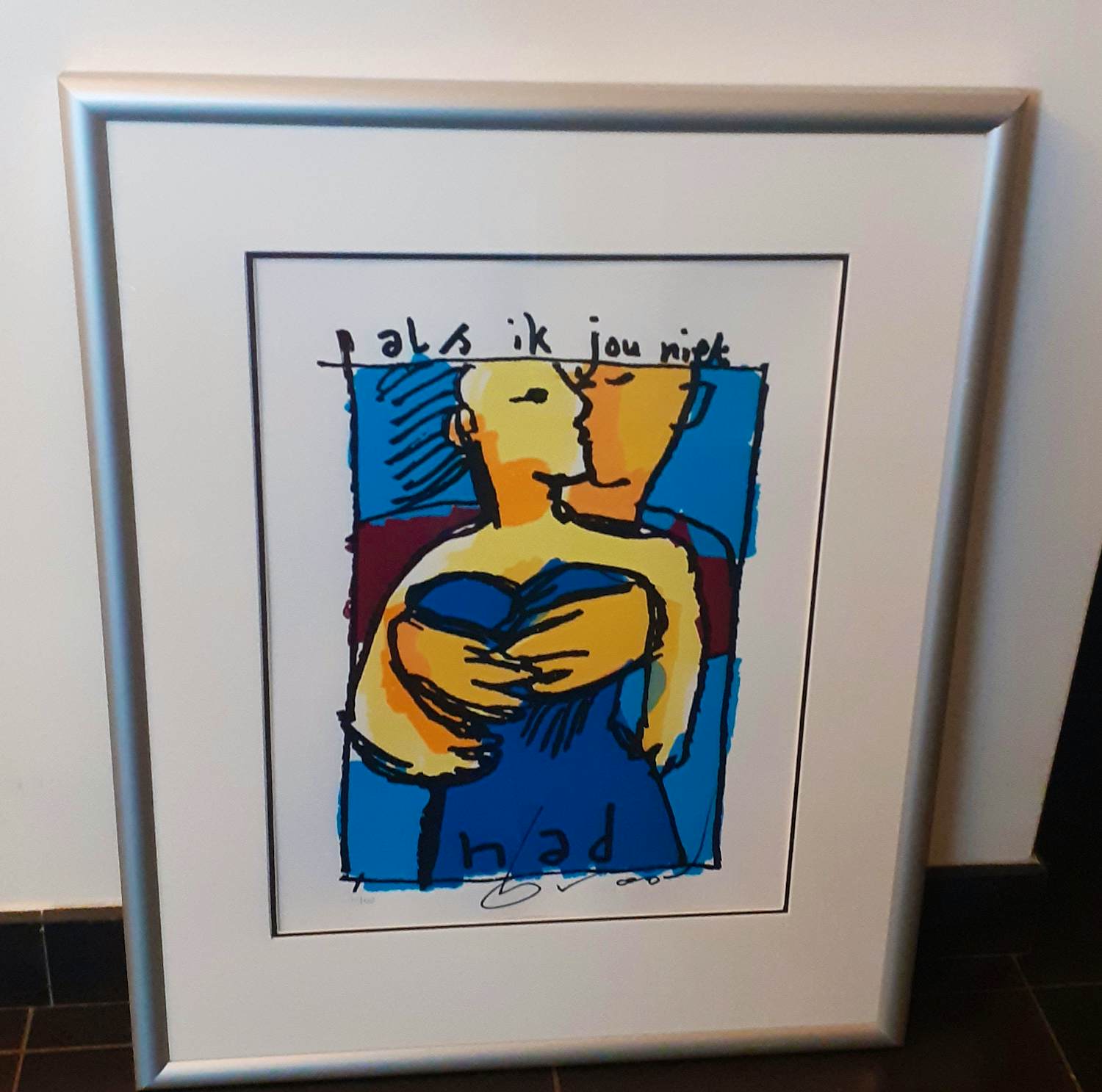 Herman Brood - 'Als ik jou niet had'(mooi gelijst) kopen? Bied vanaf 545!