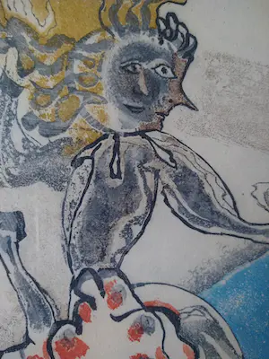 Marianne van der Heijden - De tijd danst - kleurets, in metalen lijst kopen? Bied vanaf 125!