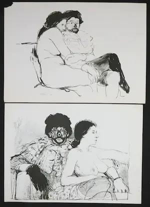 Aat Veldhoen - Lot van twee rotaprints kopen? Bied vanaf 50!
