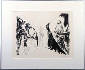 Luis Filcer - Ets, Het proces - Ingelijst verkocht voor € 35!