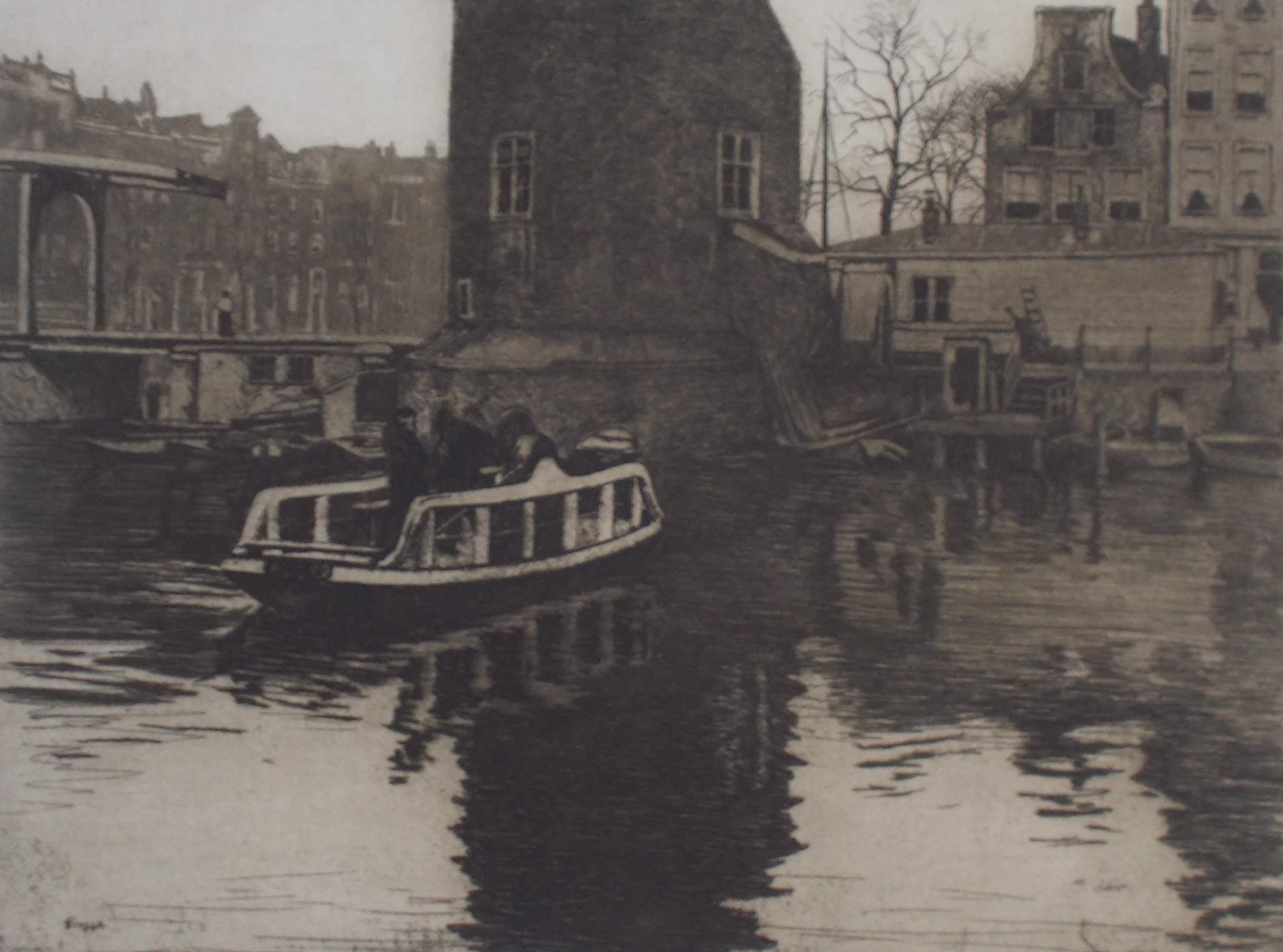 Willem Witsen - De overhaal bij de Montelbaanstoren verkocht voor € 170!