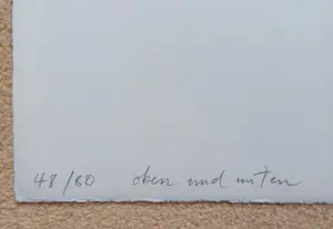 Bernhard Jäger - 'Oben und Unten' Prachtige lithografie kopen? Bied vanaf 1!