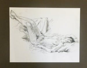 Joop Liesker - liggend naakt kopen? Bied vanaf 50!