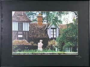 Paul Huf - Foto, Huis met beeld - Ingelijst verkocht voor € 1!