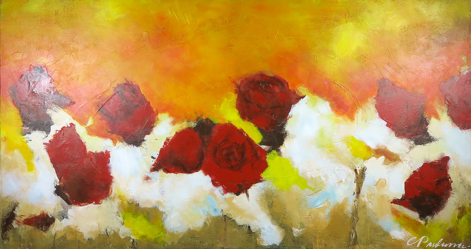 Carolina Paulussen - Acryl op doek, Energie (Groot) verkocht voor € 150!