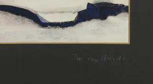 Ine van Heerde - Gemengde techniek (krijt, collage) op papier, Geboorte van Venus anno 1984 kopen? Bied vanaf 1!
