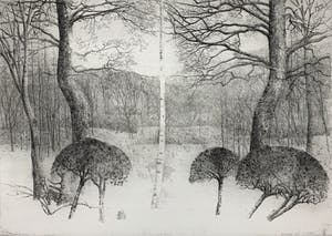 Charles Donker - ets - Noordoostenwind - definitieve, 3e staat - 1984 kopen? Bied vanaf 350!