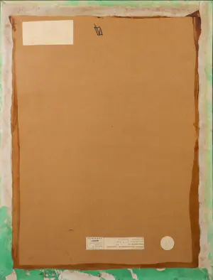 Jan van den Bergh - Monoprint op textiel, Plantaardig kopen? Bied vanaf 1!