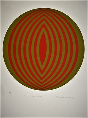 Rob Schotman - Intrigerend jaren 60 PoP Art Litho - Circum-Centrisch - gesigneerd /oplage 50 ex kopen? Bied vanaf 26!