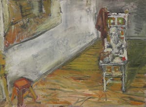 Niet of onleesbaar gesigneerd - Olieverf op doek, Interieur kopen? Bied vanaf 1!