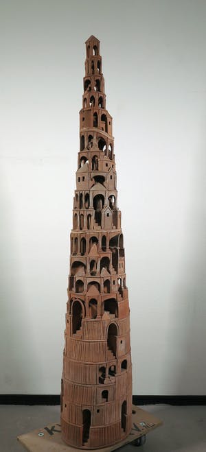 Arie J. Bouter - Terracotta, Toren van Babel (Zeer groot) kopen? Bied vanaf 500!
