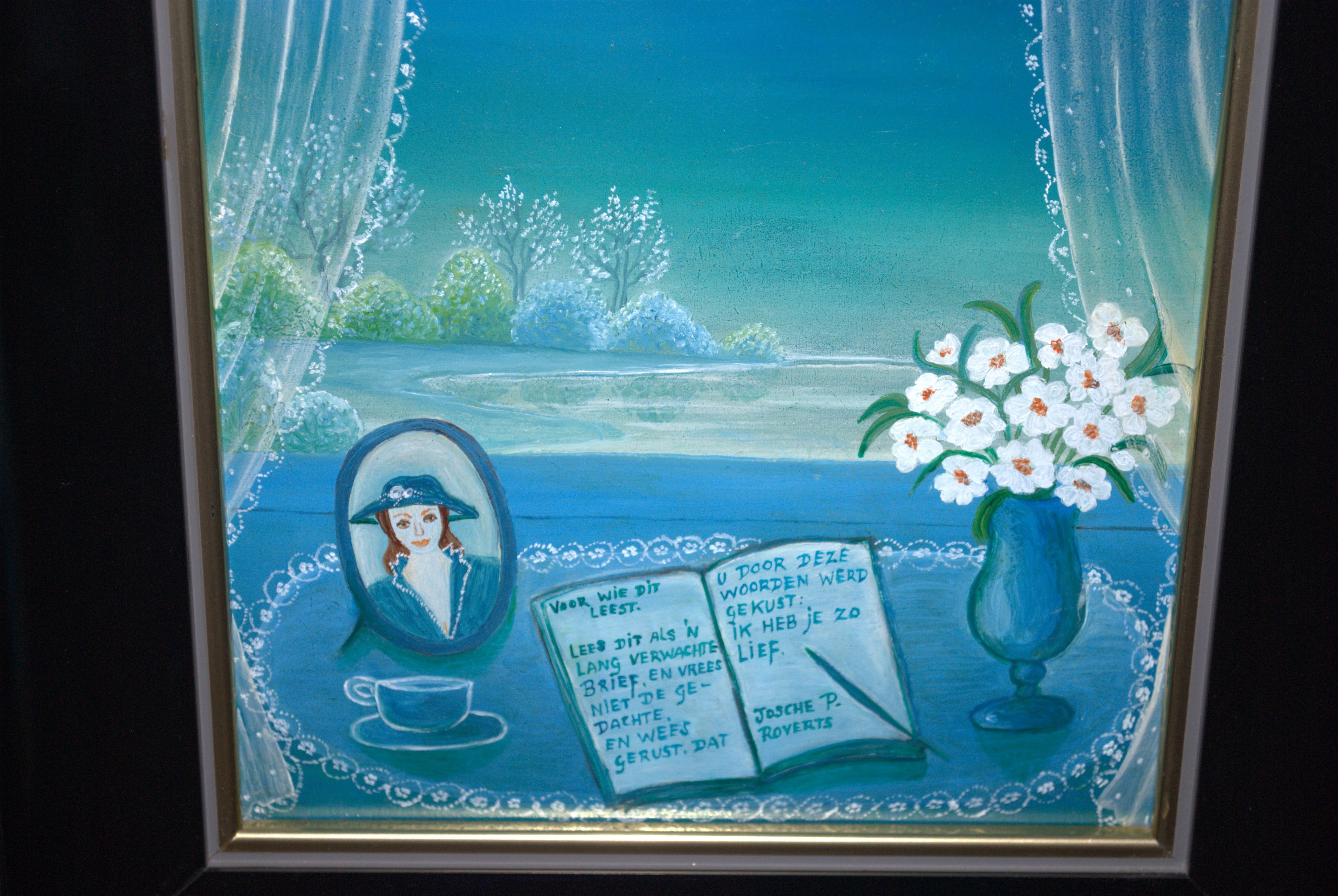 Josche Roverts - het dagboek - olieverf op paneel kopen? Bied vanaf 40!