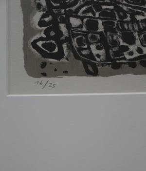 Corneille - Ingelijste litho: Entre jour et nuit I - 1961 (oplage slechts 25 exemplaren!) kopen? Bied vanaf 399!