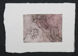 Luis Filcer - Lot van 5 unieke werken op papier (monotype), Naaktstudies / figuren kopen? Bied vanaf 1!