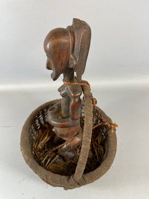Fang - African Fang beeldje in mand - Gabon. kopen? Bied vanaf 45!