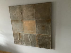 Karin Vermeer - Bruin/brons/roest 9 vlaks doek kopen? Bied vanaf 250!