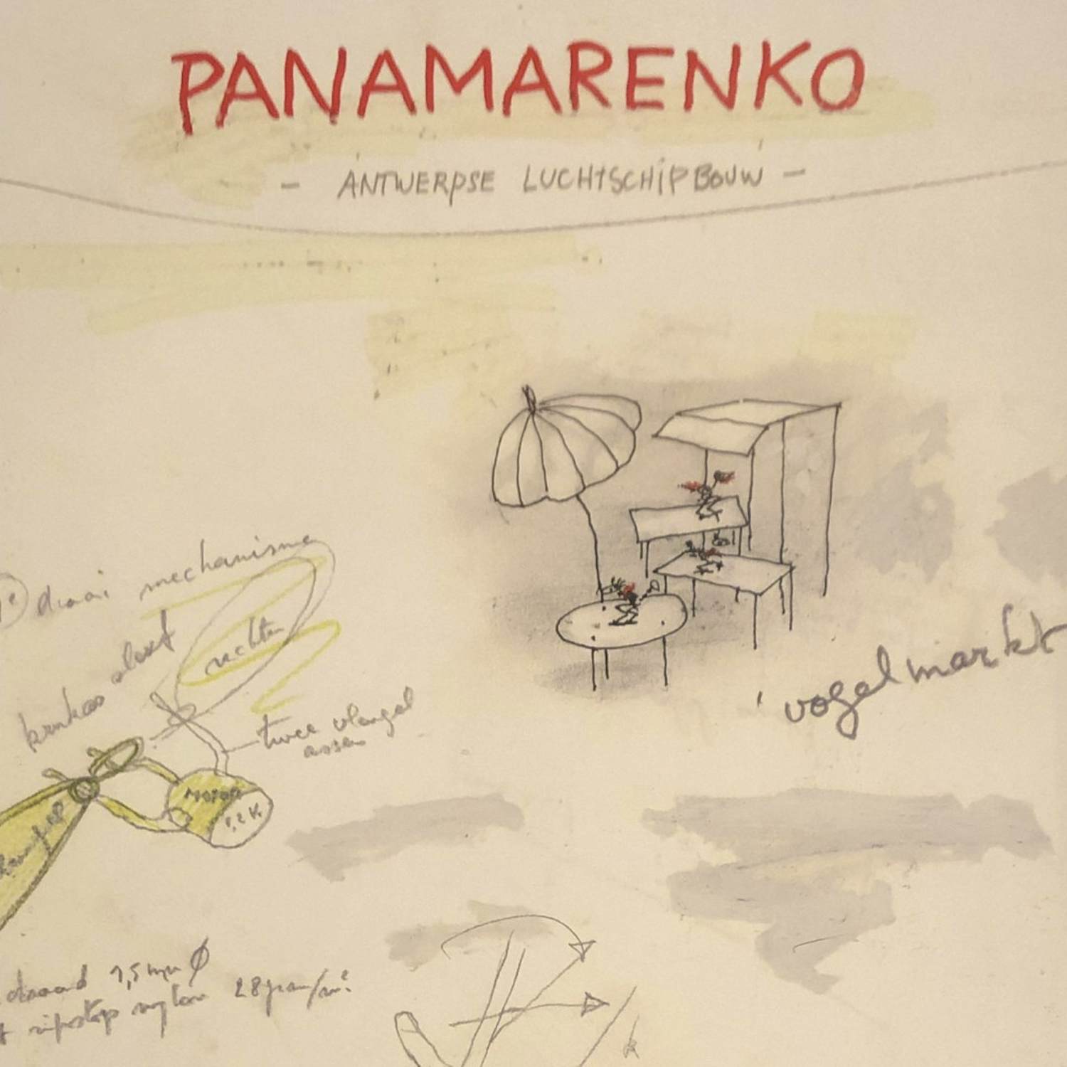 Panamarenko - Vogelmarkt - originele poster verkocht voor € 95!