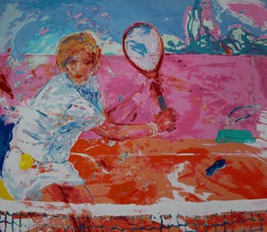 Jan van Diemen - Zeefdruk - Tennisspeelster - 1990 kopen? Bied vanaf 45!