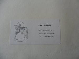 Ank Spronk - Ets. Titel, "Herinnering aan fijn Denemarken". kopen? Bied vanaf 30!